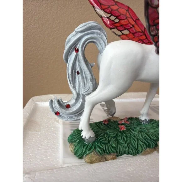 Hamilton Collection Jeweled Reflections Ruby Regalia Unicorn USED w/Box & COA - Picture 13 of 16